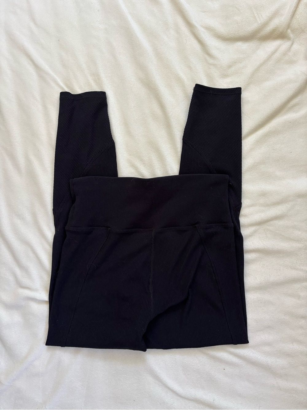 JoyLab Black Ribbed High-Waist Leggings